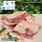 Beef rib SHORTRIB daging iga sapi  frozen Australia AMH 3-4 RIBS crossed cuts 3/8" & 1" (price/kg)